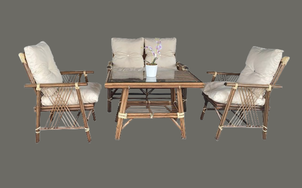 Zümrüt Bambu Bahçe & Balkon Takımı