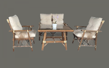 Zümrüt Bambu Bahçe & Balkon Takımı